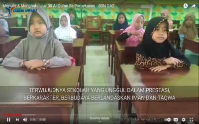 Pembiasaan Membaca Al Quran Sebelum KBM